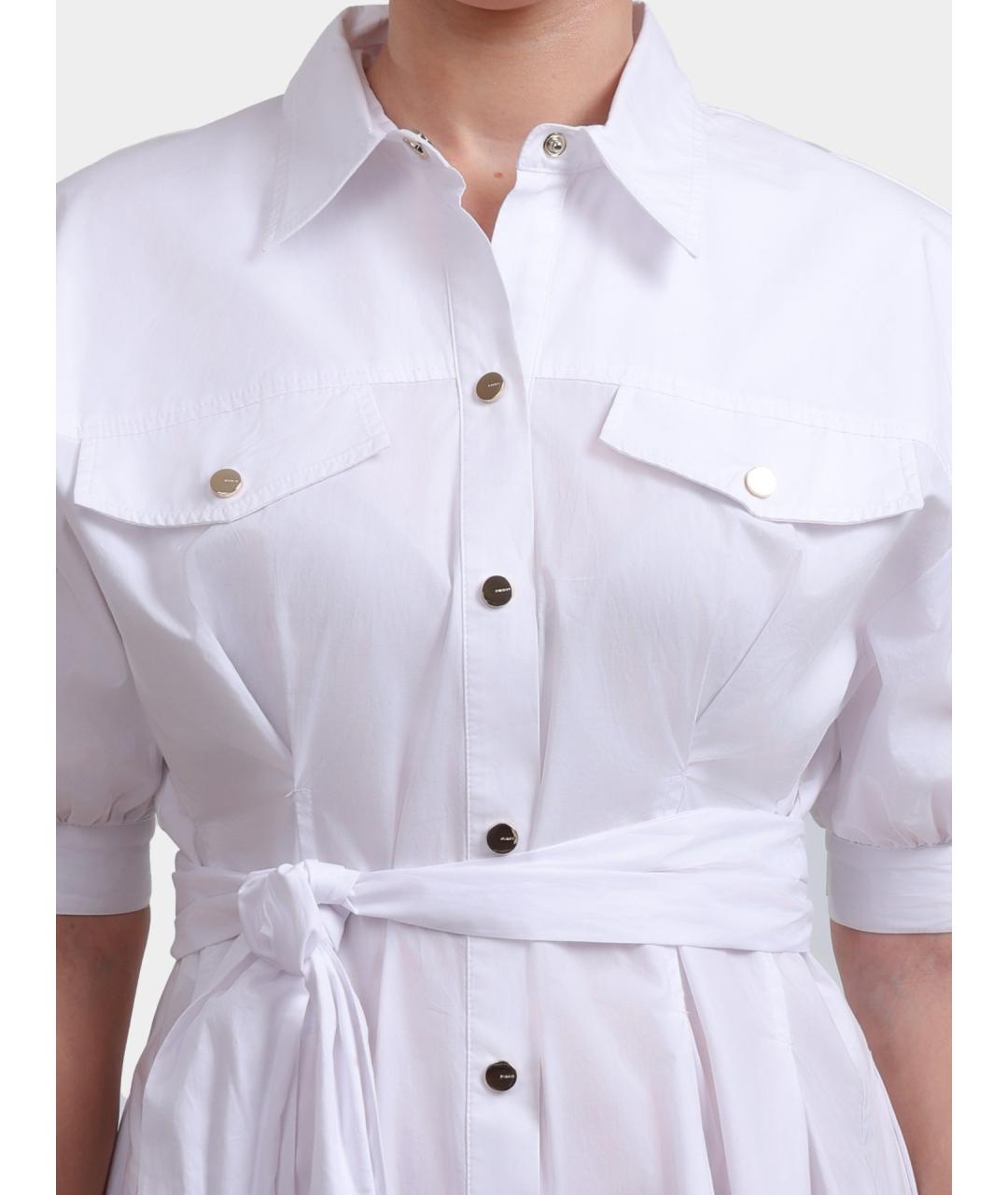 PINKO Белое повседневное платье, фото 4