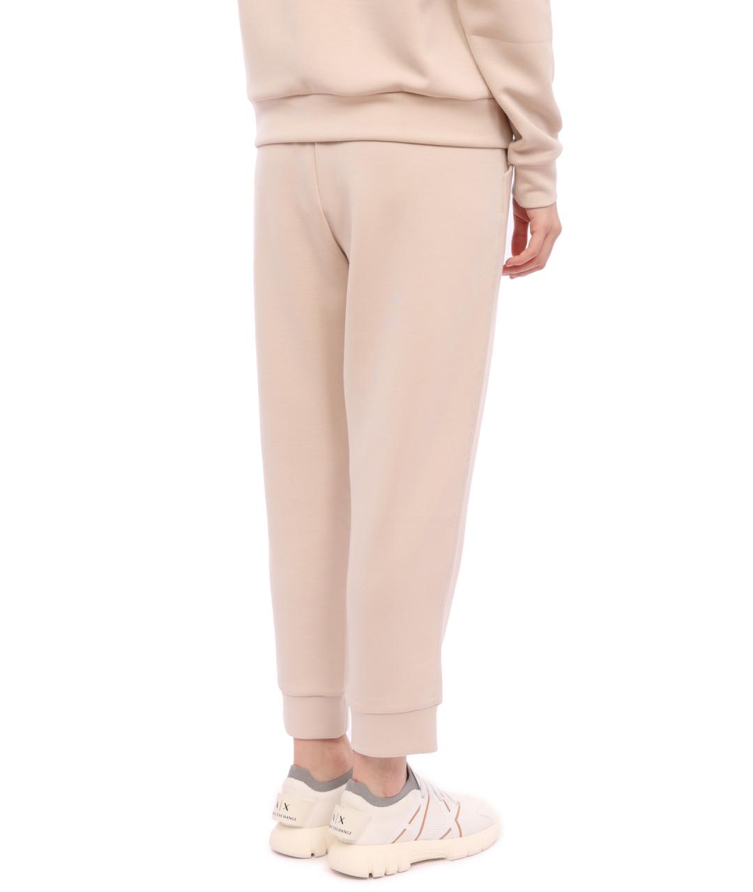 ARMANI EXCHANGE Бежевые прямые брюки, фото 4