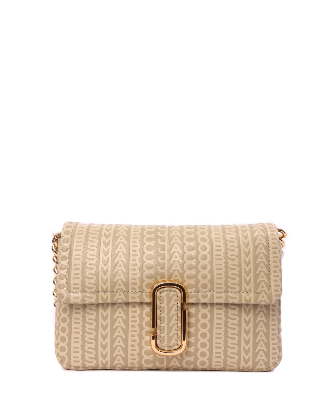 MARC JACOBS Бежевая кожаная сумка через плечо, фото 2