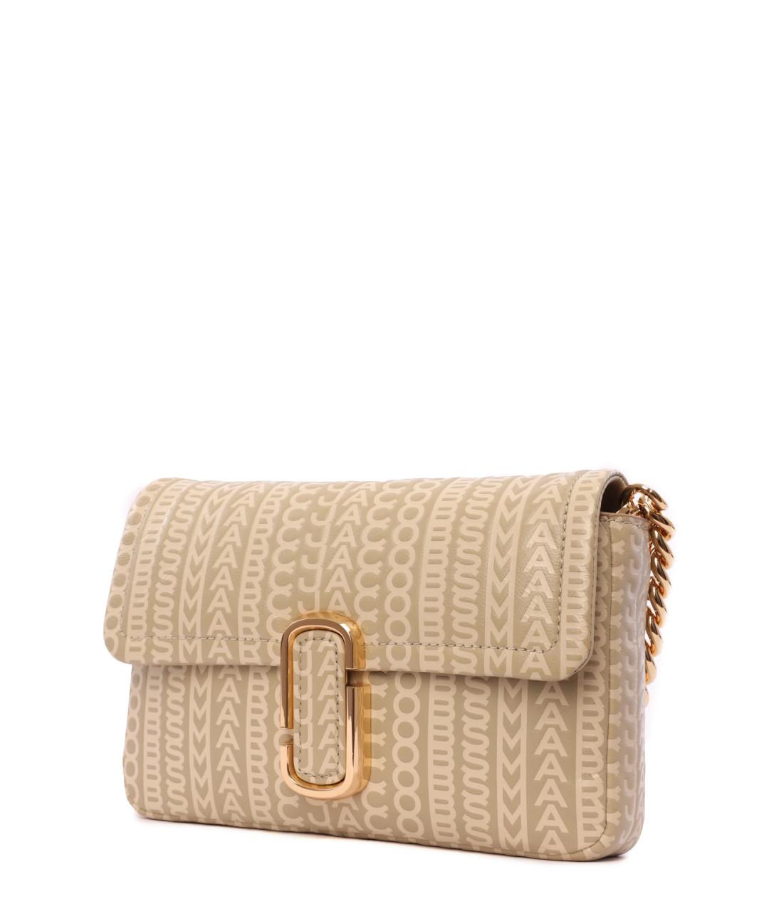 MARC JACOBS Бежевая кожаная сумка через плечо, фото 4