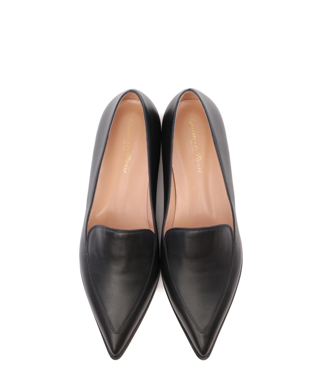 GIANVITO ROSSI Черные кожаные туфли, фото 4