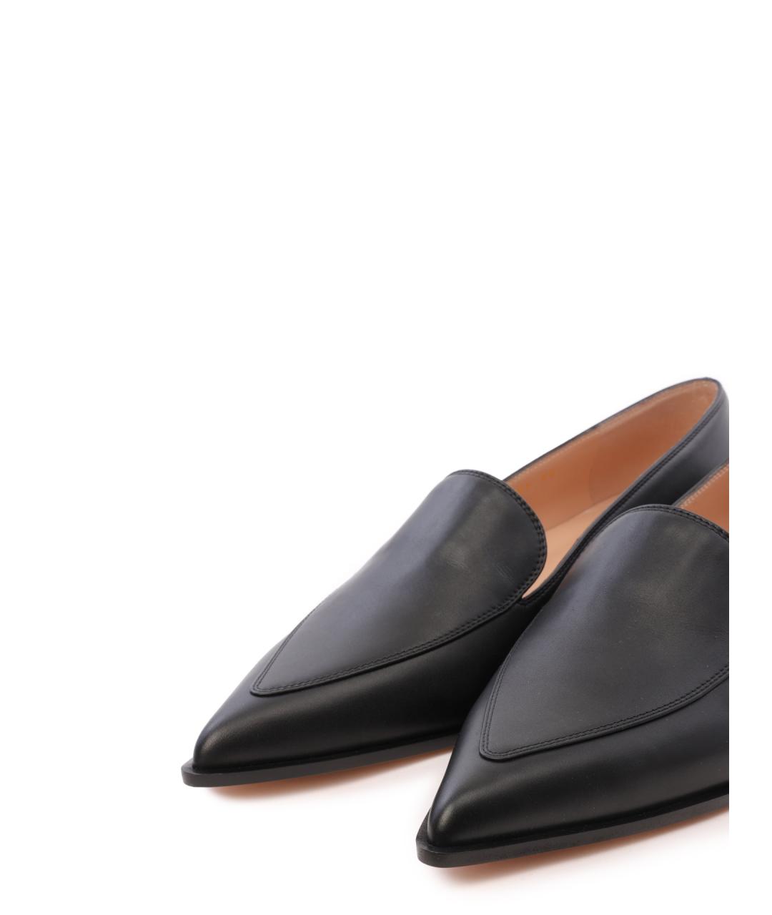 GIANVITO ROSSI Черные кожаные туфли, фото 6