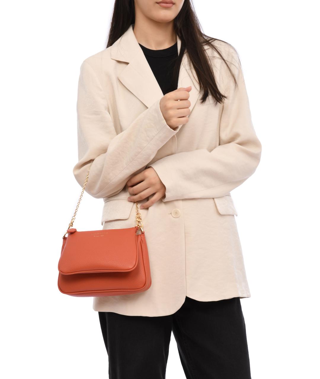 EMPORIO ARMANI Оранжевая сумка через плечо, фото 2