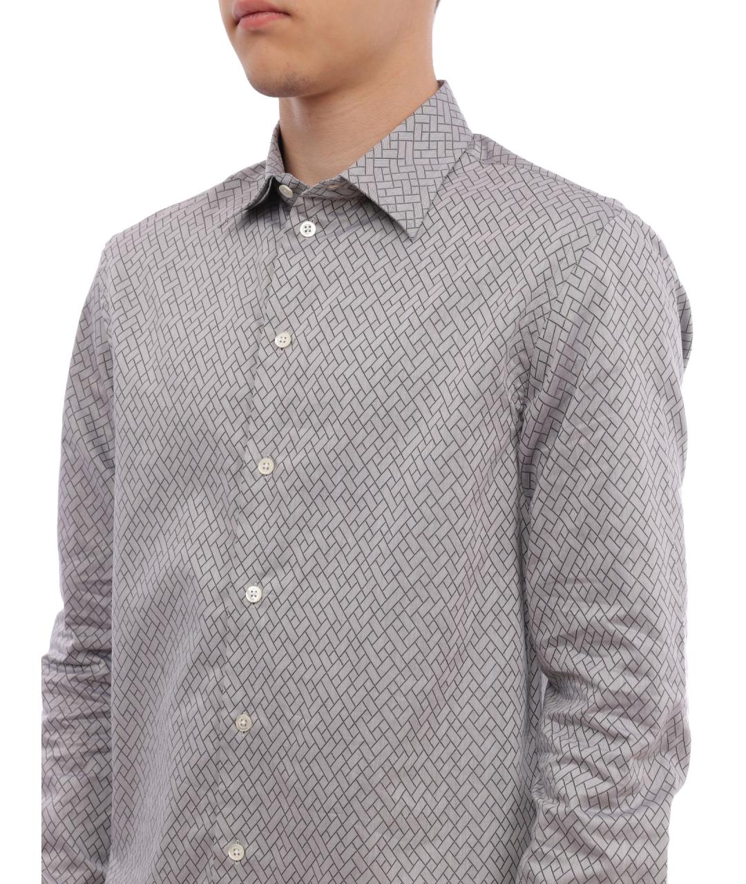 EMPORIO ARMANI Хлопковая кэжуал рубашка, фото 3