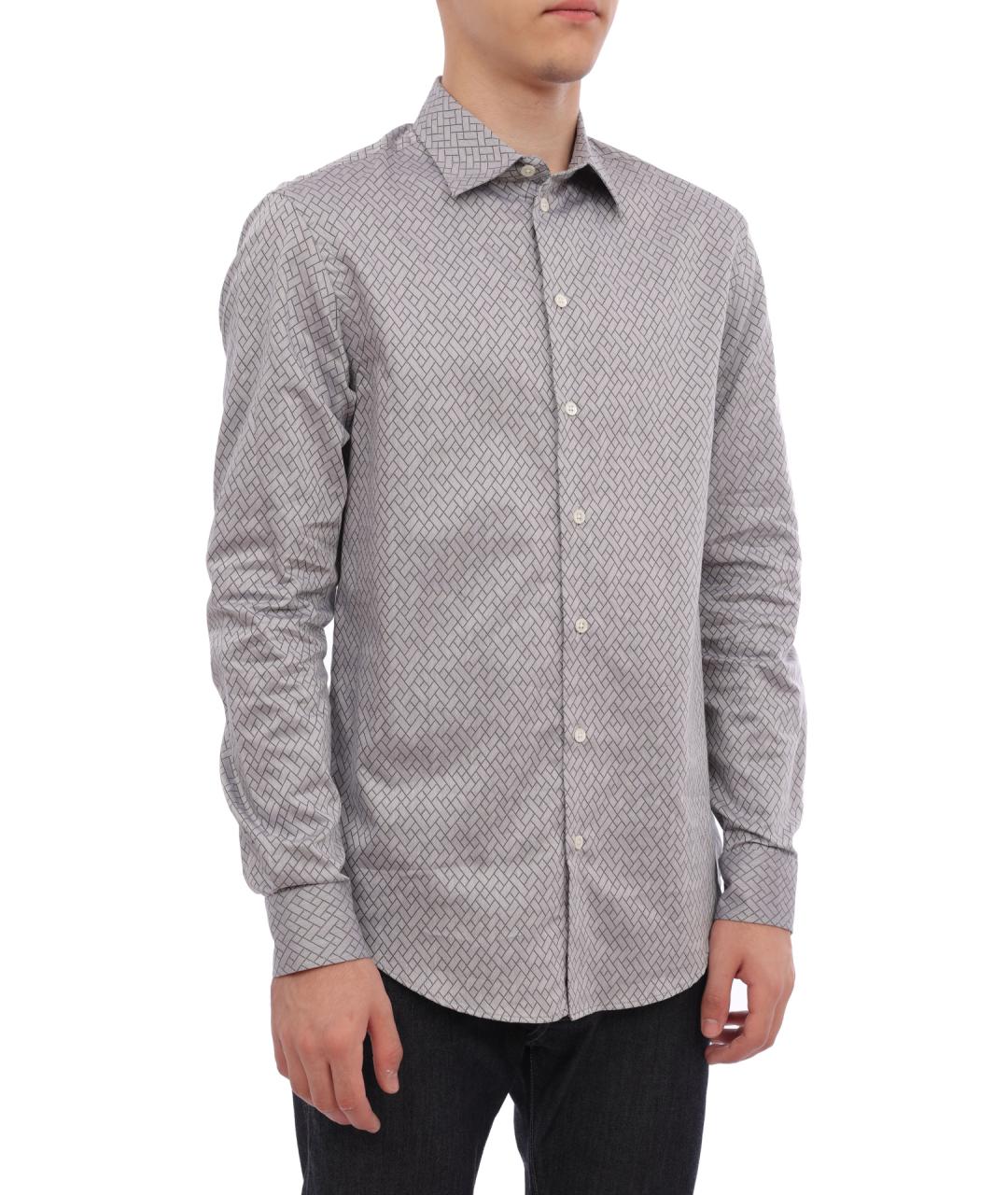 EMPORIO ARMANI Хлопковая кэжуал рубашка, фото 4