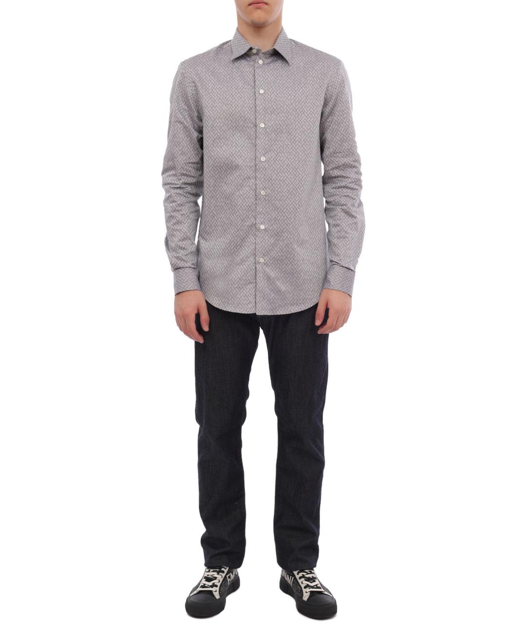 EMPORIO ARMANI Хлопковая кэжуал рубашка, фото 2