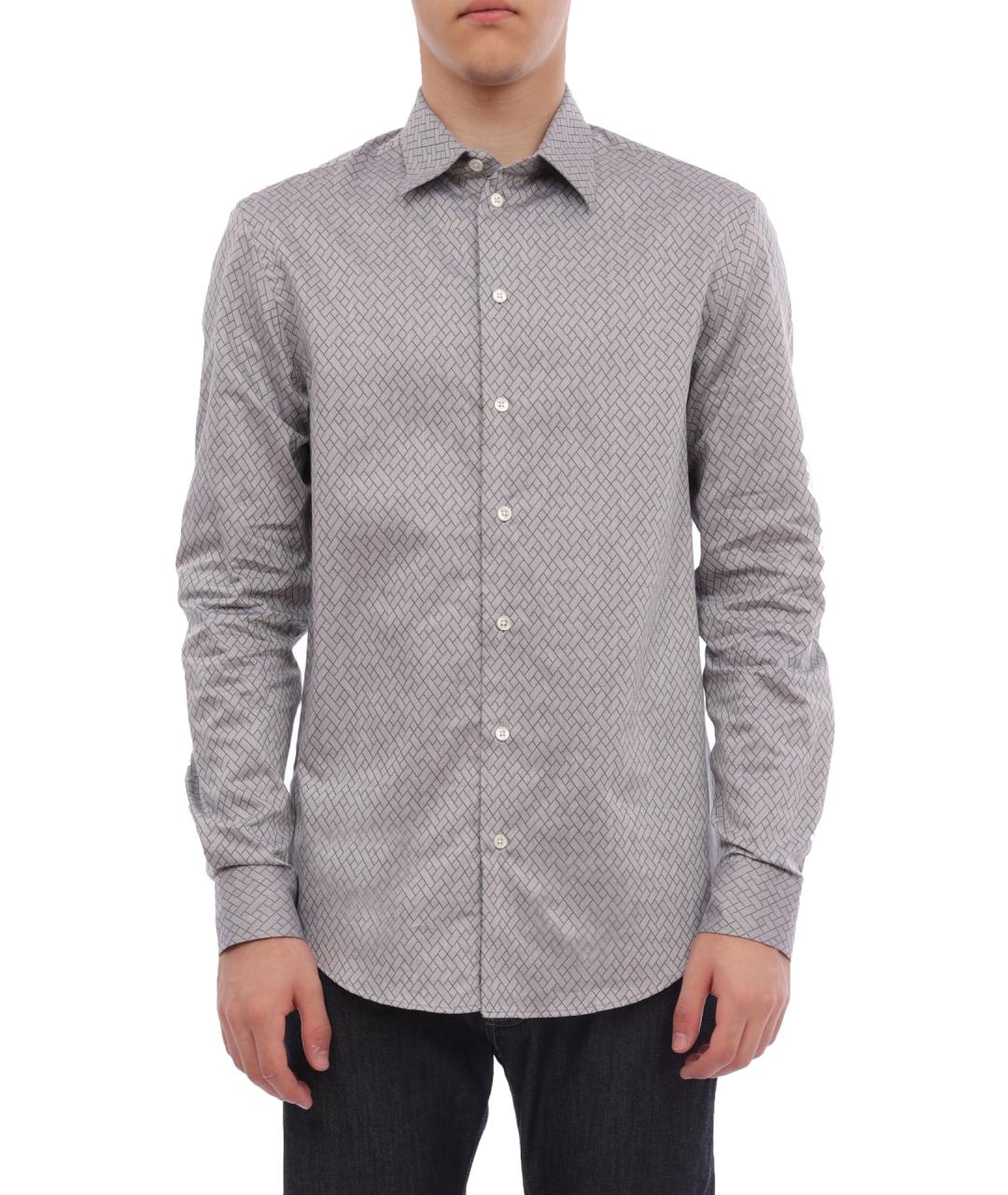 EMPORIO ARMANI Хлопковая кэжуал рубашка, фото 1