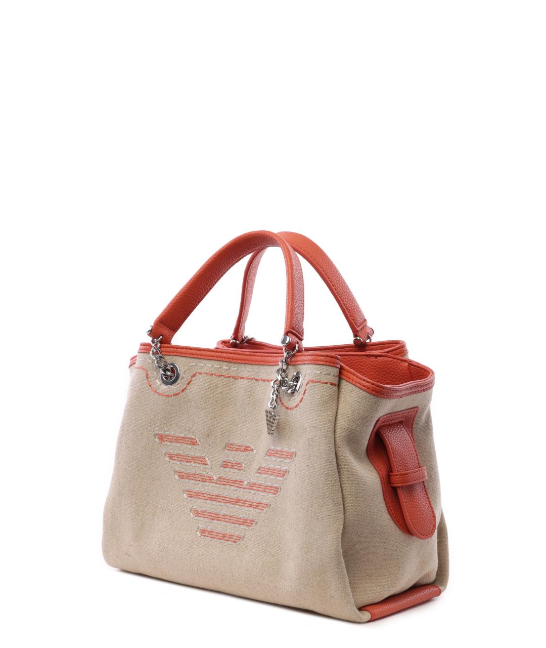 EMPORIO ARMANI Тканевая сумка тоут, фото 3