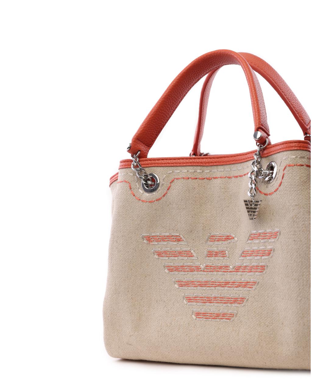 EMPORIO ARMANI Тканевая сумка тоут, фото 5