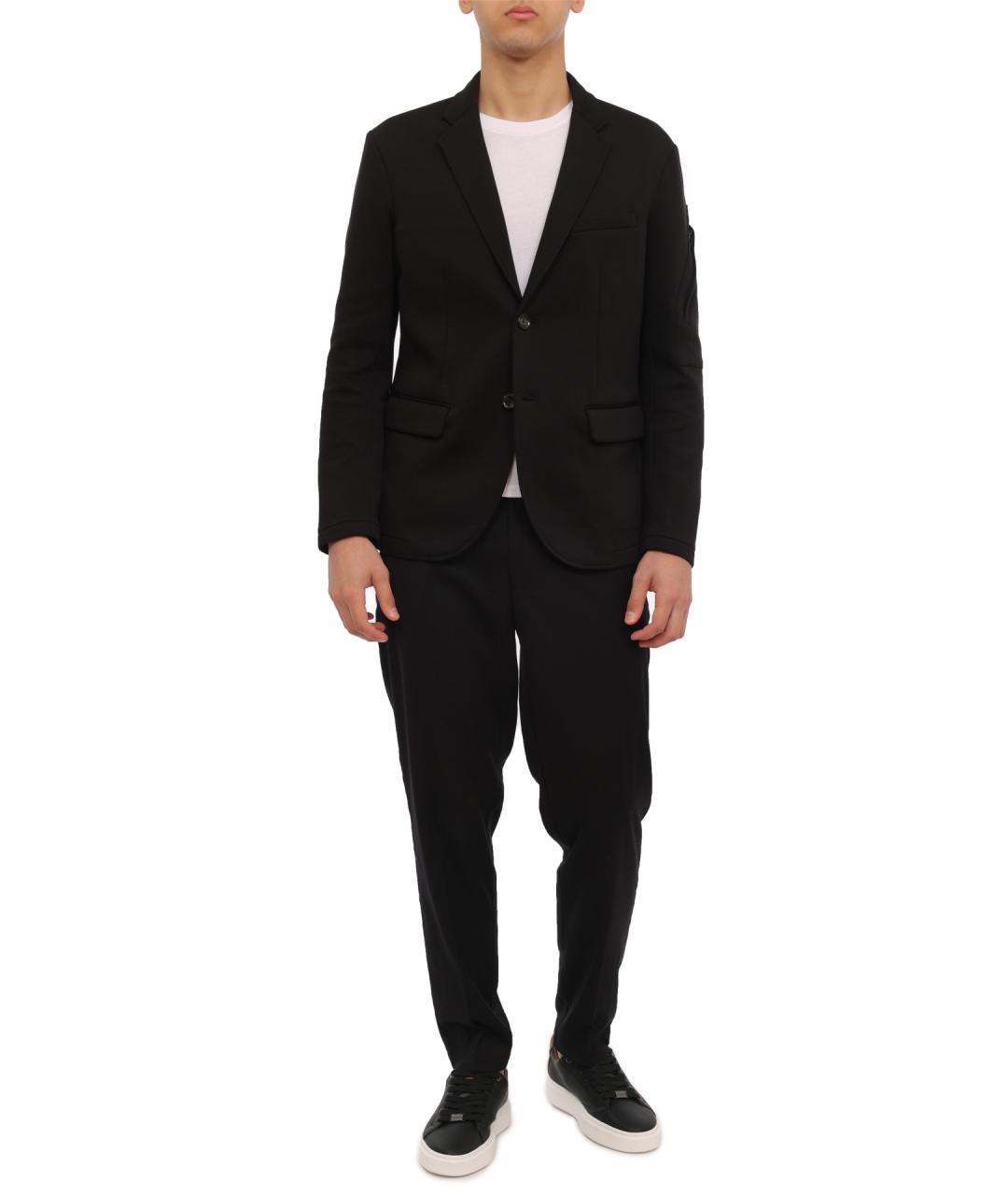 ARMANI EXCHANGE Черные полиэстеровые повседневные брюки, фото 2