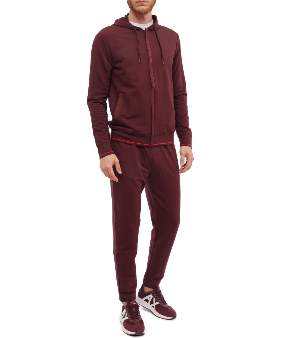 ARMANI EXCHANGE Бордовые повседневные брюки, фото 2