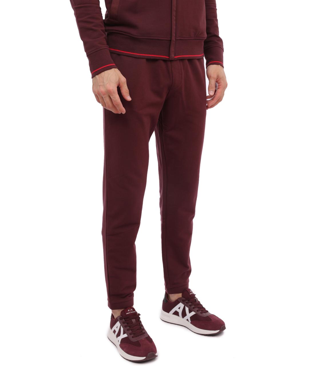 ARMANI EXCHANGE Бордовые повседневные брюки, фото 3