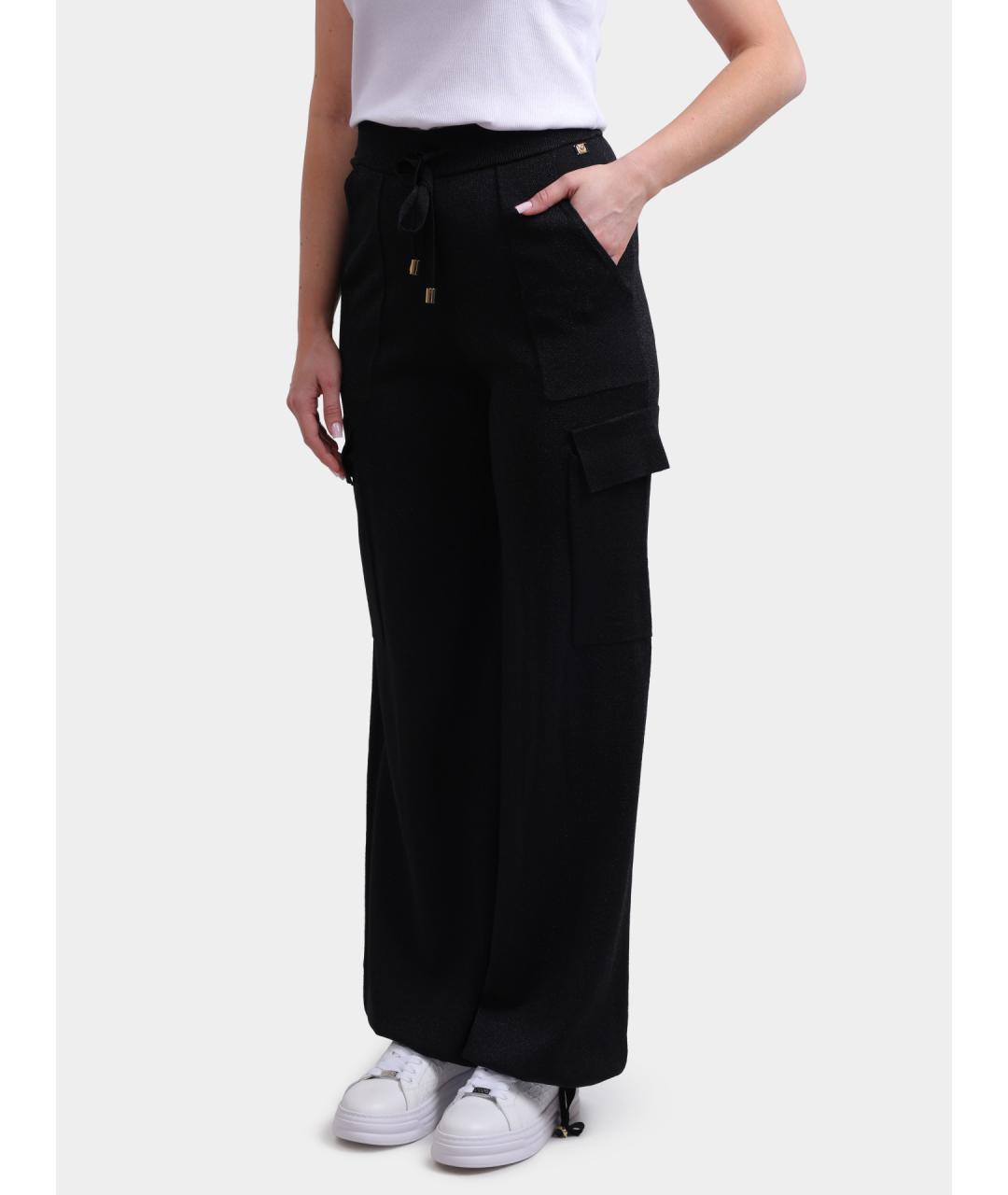 PINKO Черные прямые брюки, фото 3