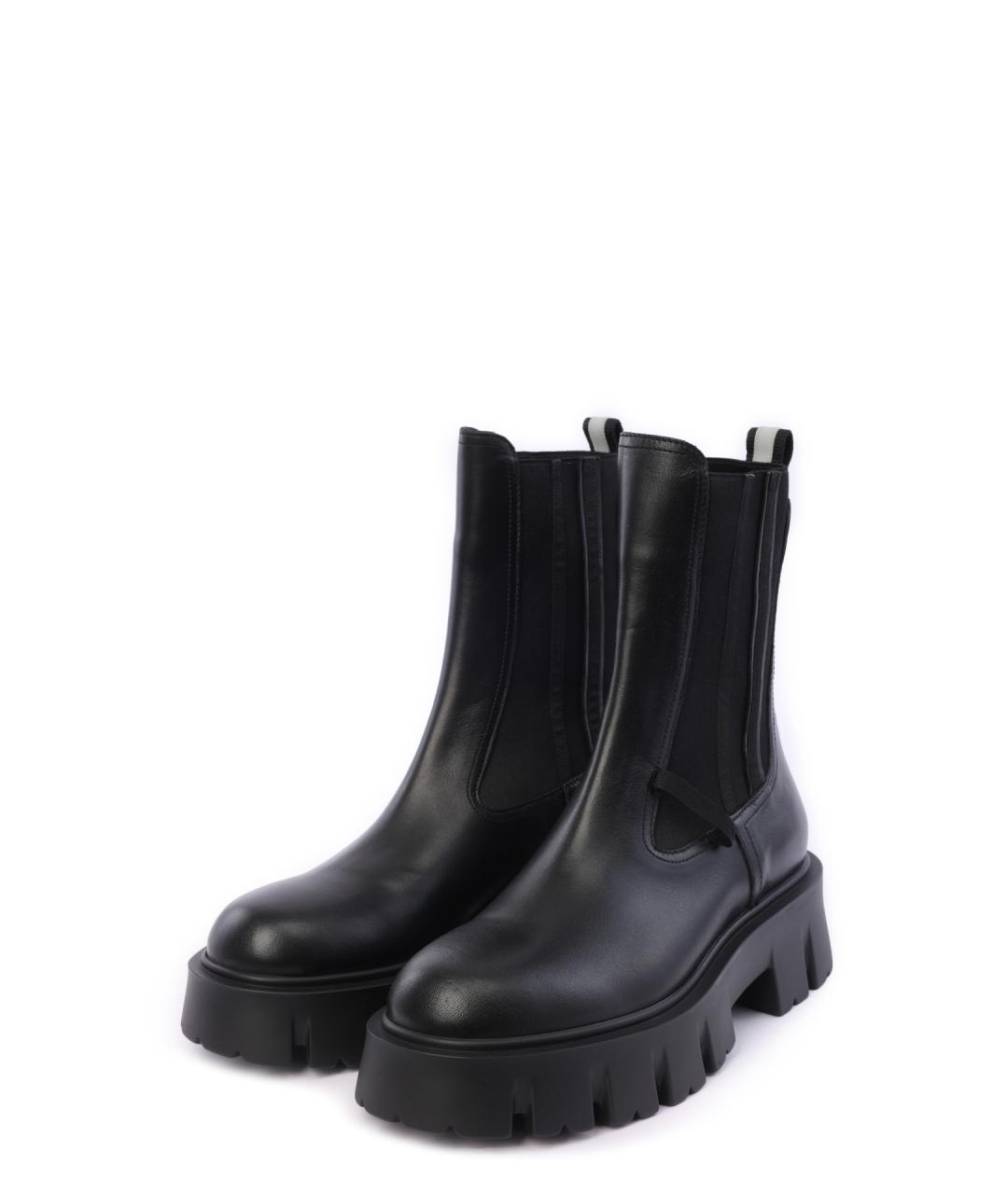 PREMIATA Черные кожаные ботинки, фото 2