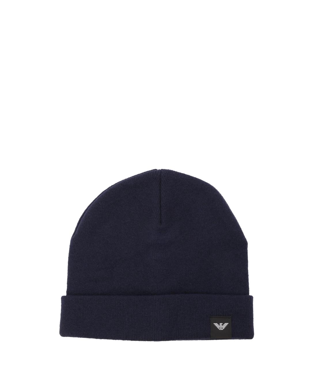 EMPORIO ARMANI Синяя шапка, фото 1