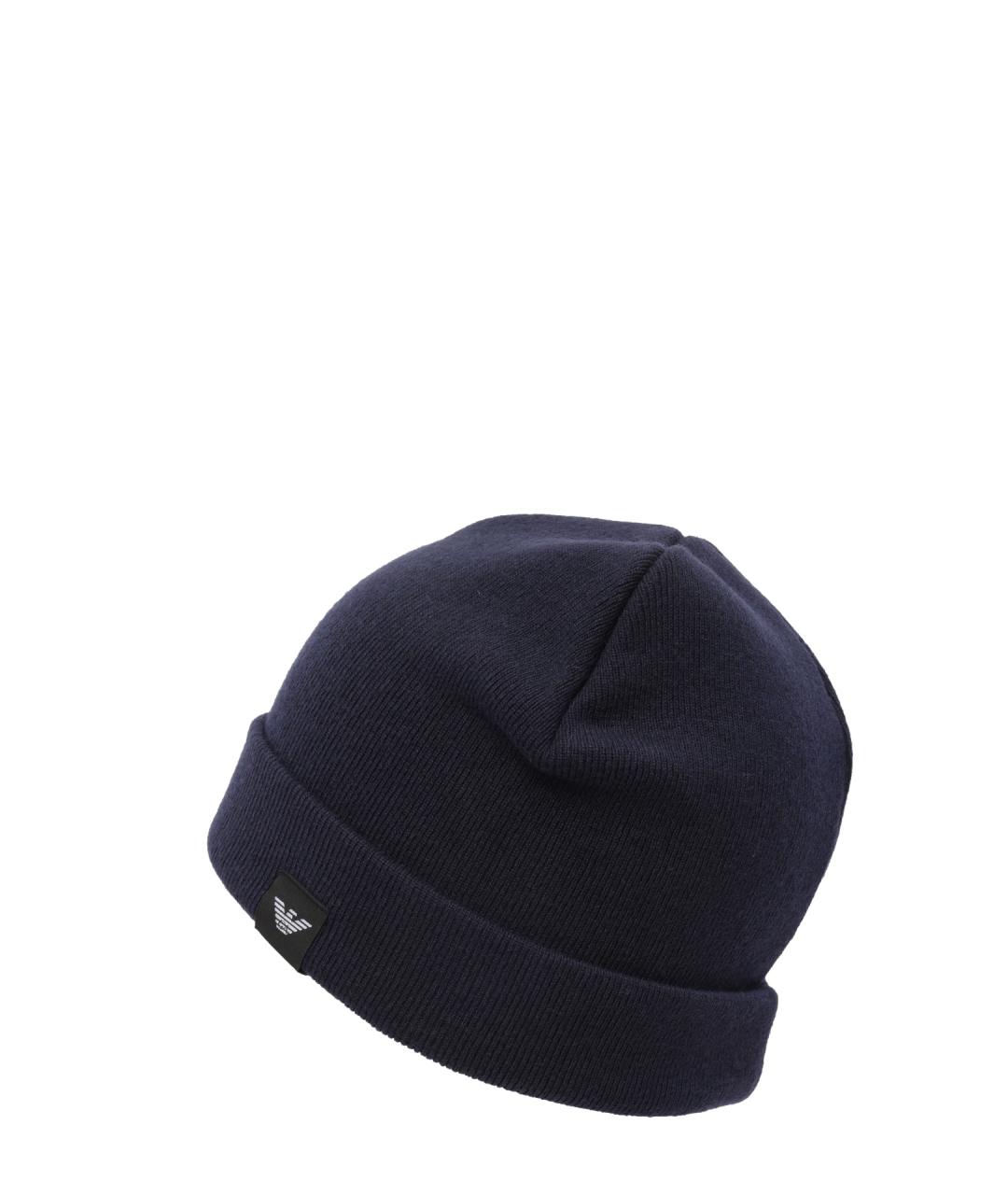EMPORIO ARMANI Синяя шапка, фото 2