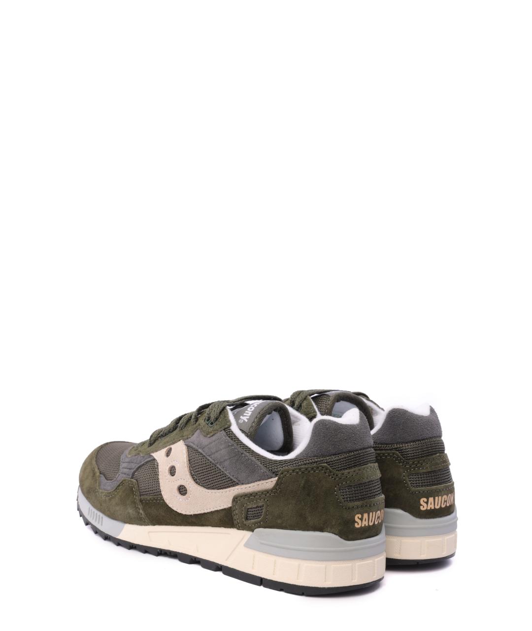 SAUCONY Зеленые замшевые низкие кроссовки / кеды, фото 3