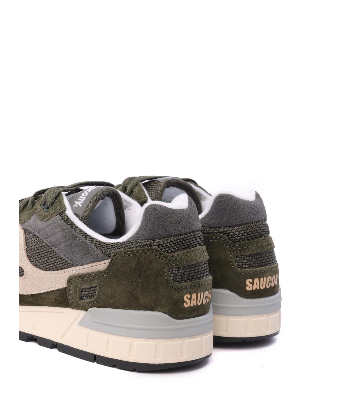 SAUCONY Зеленые замшевые низкие кроссовки / кеды, фото 6