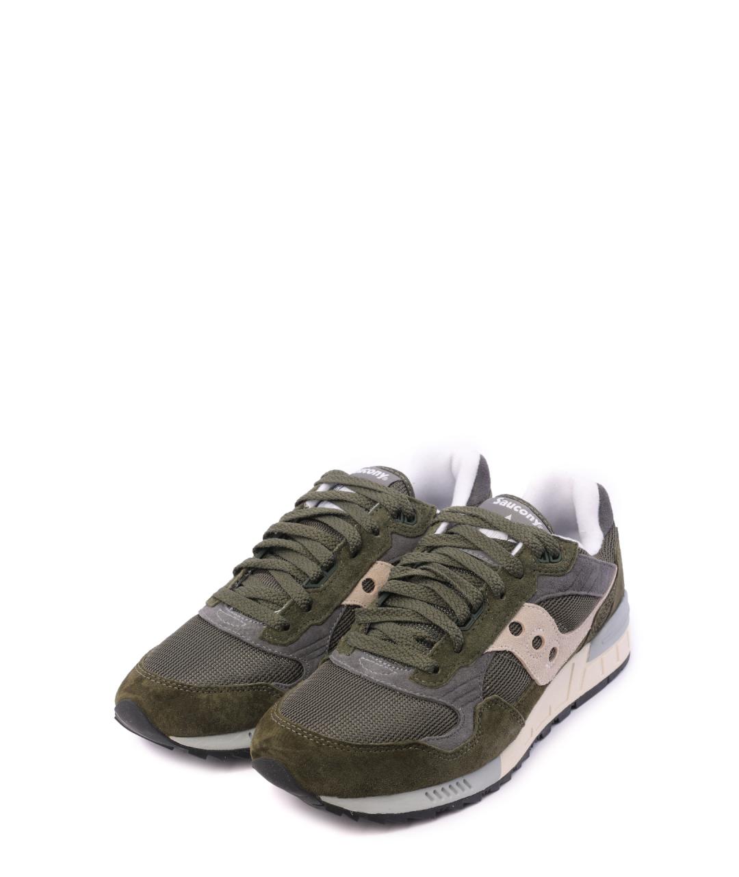 SAUCONY Зеленые замшевые низкие кроссовки / кеды, фото 2