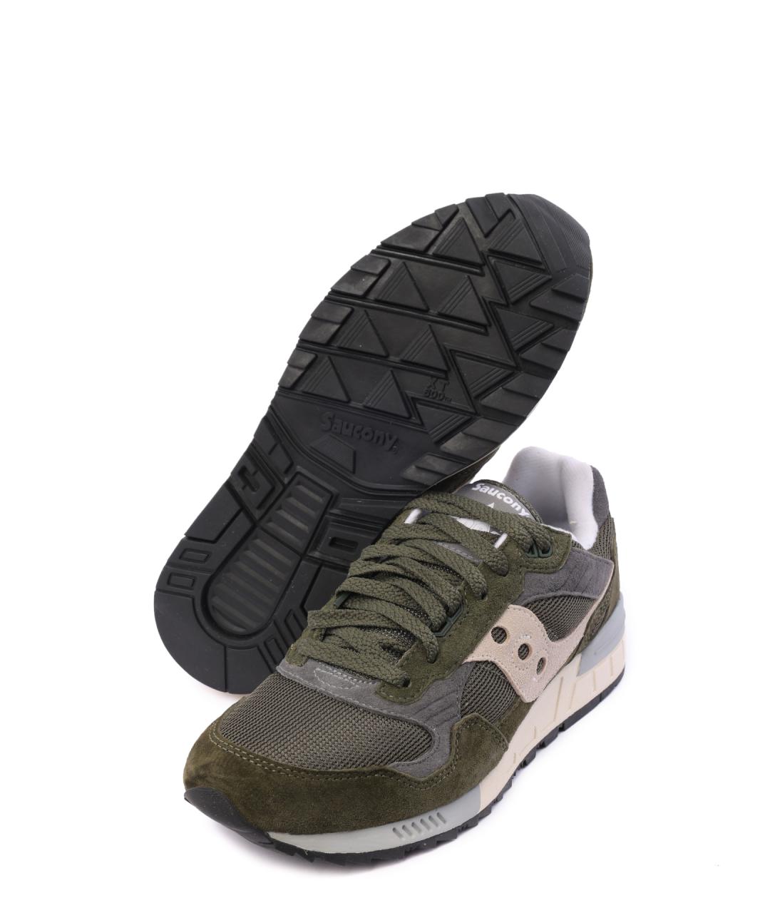 SAUCONY Зеленые замшевые низкие кроссовки / кеды, фото 4