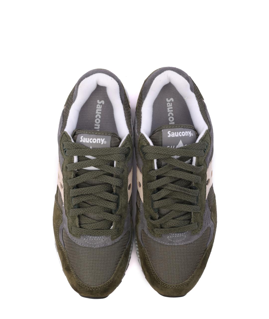 SAUCONY Зеленые замшевые низкие кроссовки / кеды, фото 5