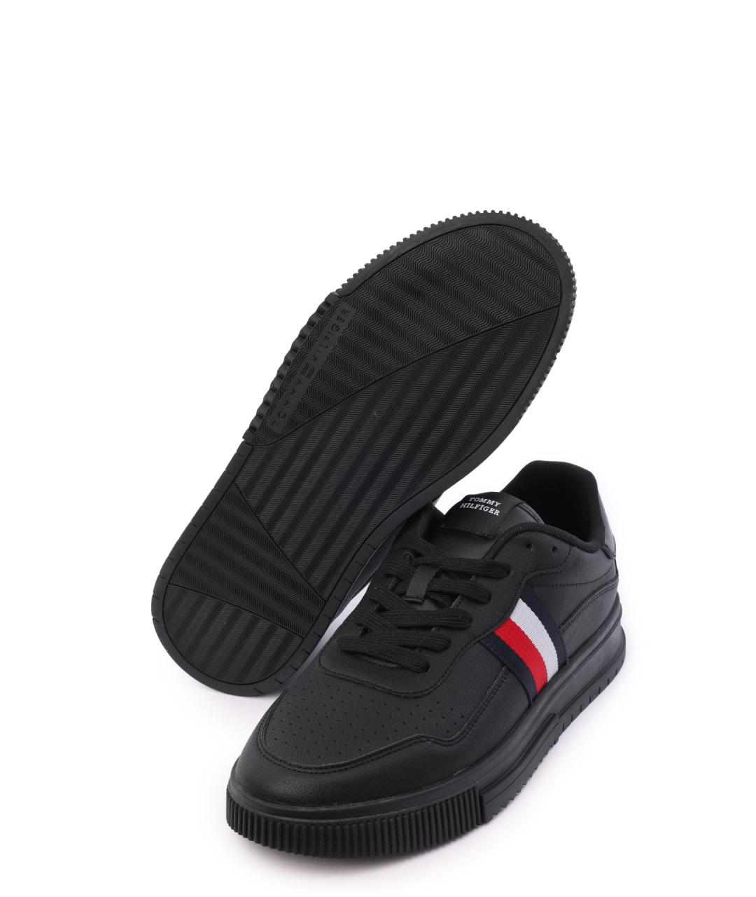 TOMMY HILFIGER Черные низкие кроссовки / кеды, фото 4