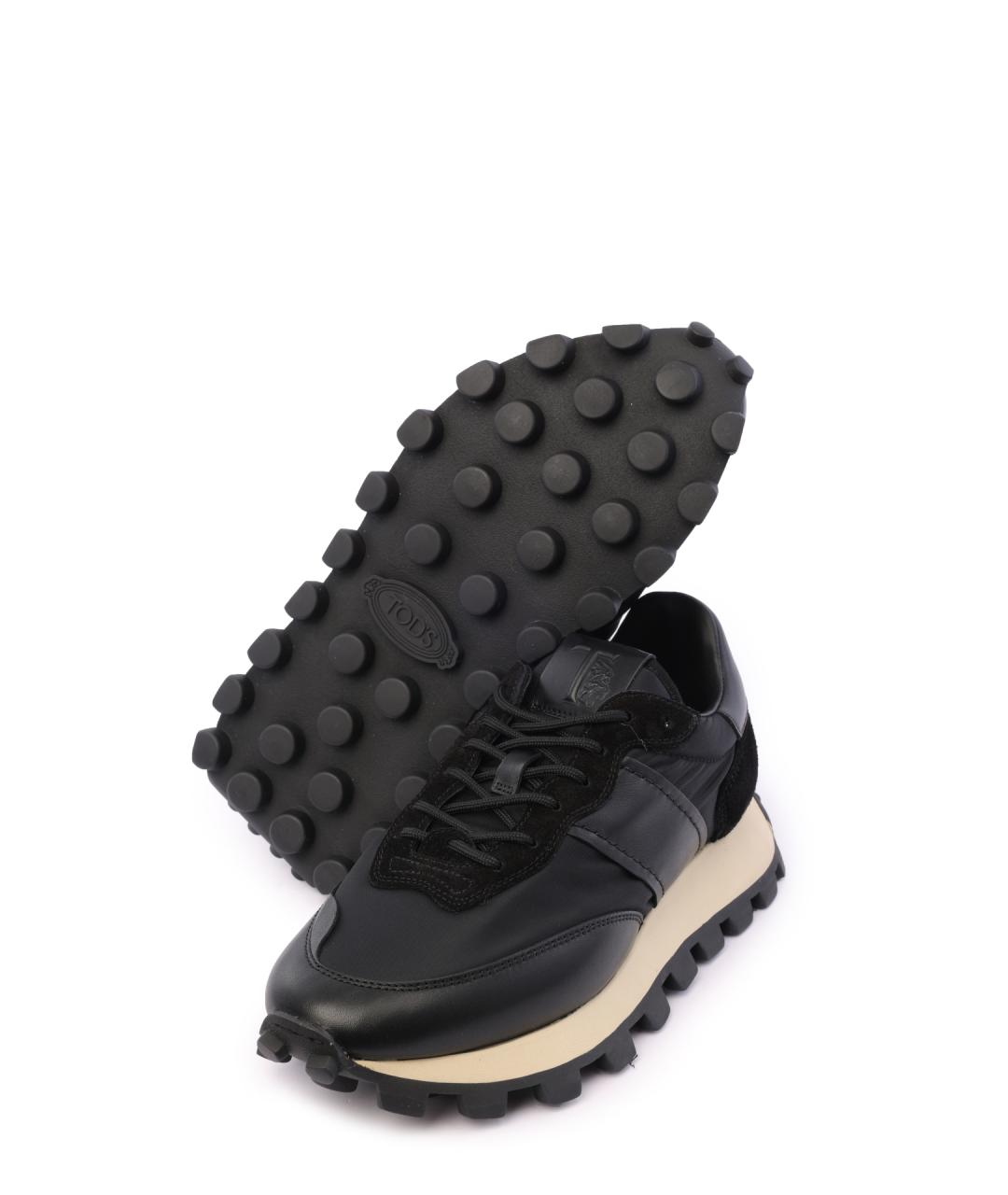 TOD'S Черные кроссовки, фото 4