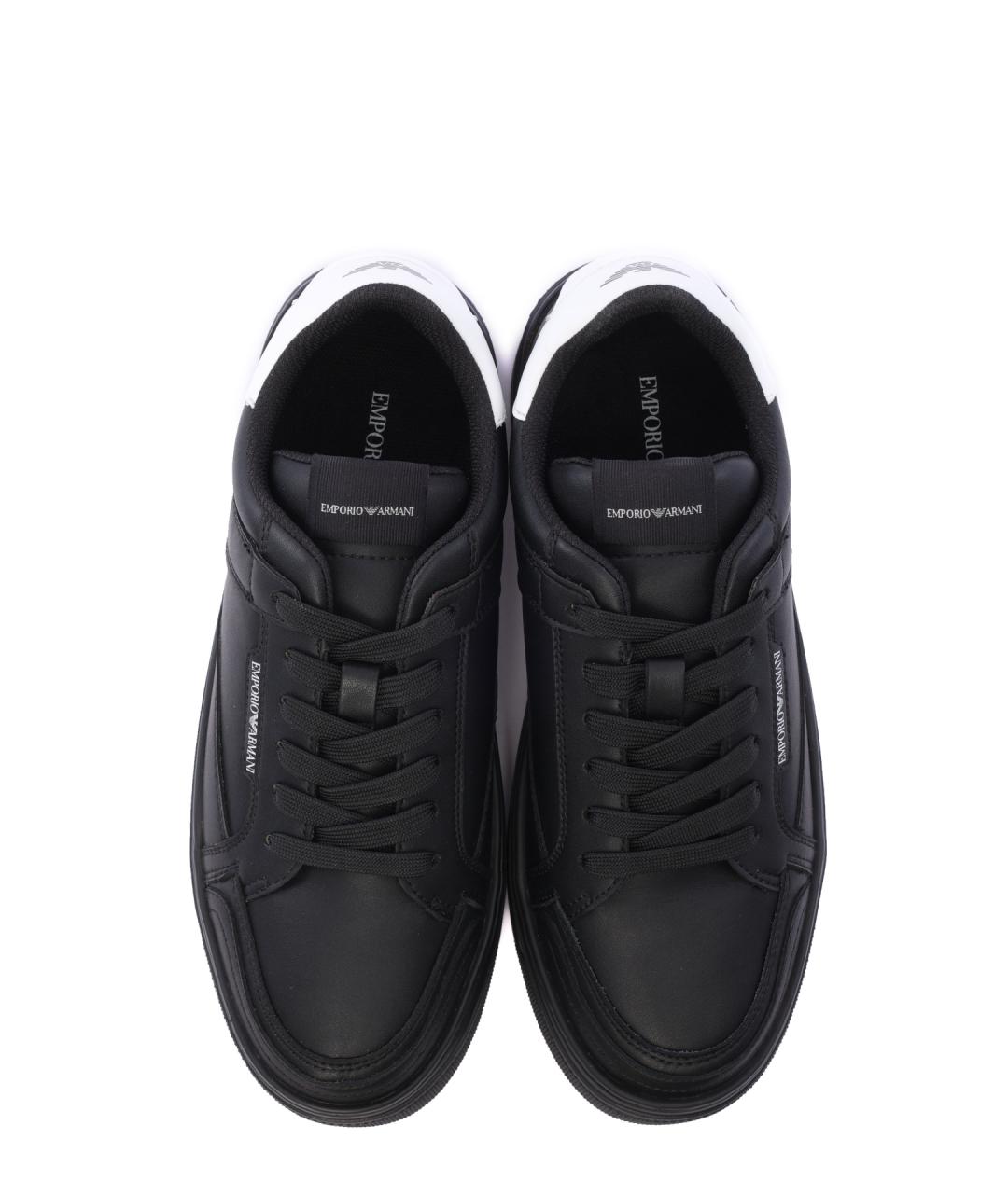 EMPORIO ARMANI Черные кеды, фото 5