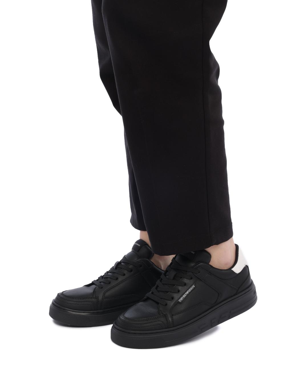 EMPORIO ARMANI Черные кеды, фото 7