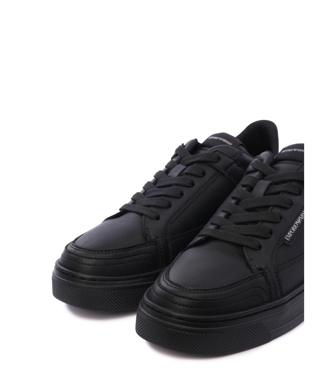 EMPORIO ARMANI Черные кеды, фото 6