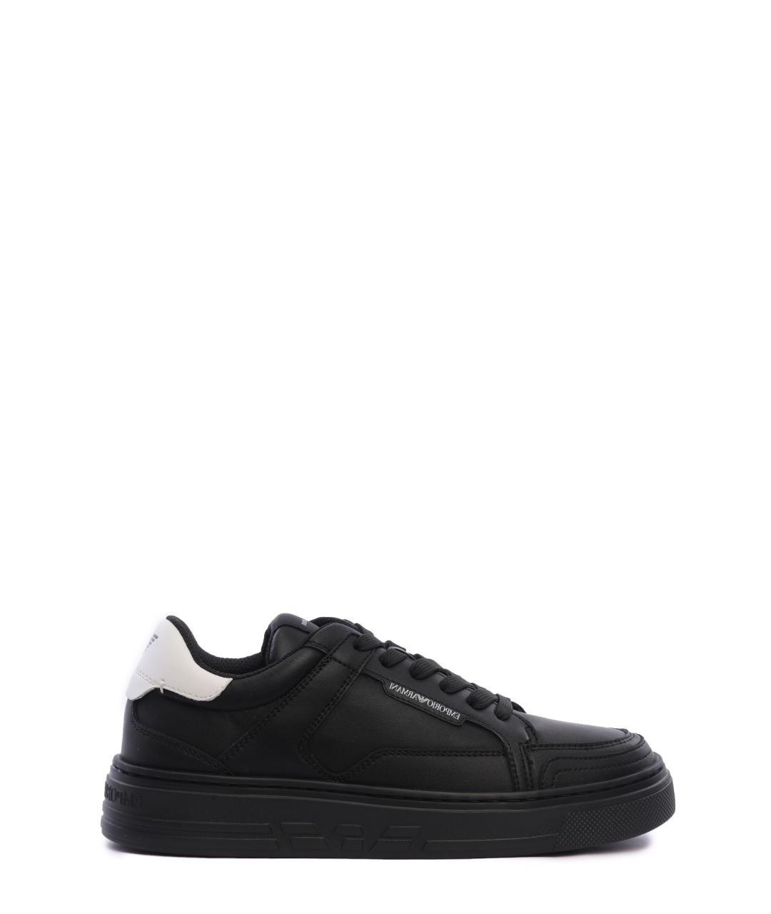 EMPORIO ARMANI Черные кеды, фото 1