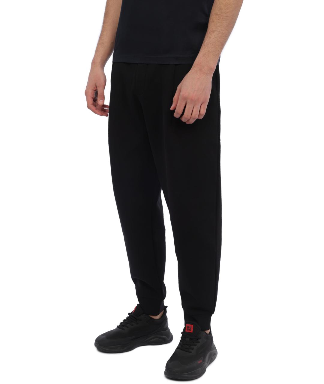 EMPORIO ARMANI Черные повседневные брюки, фото 3