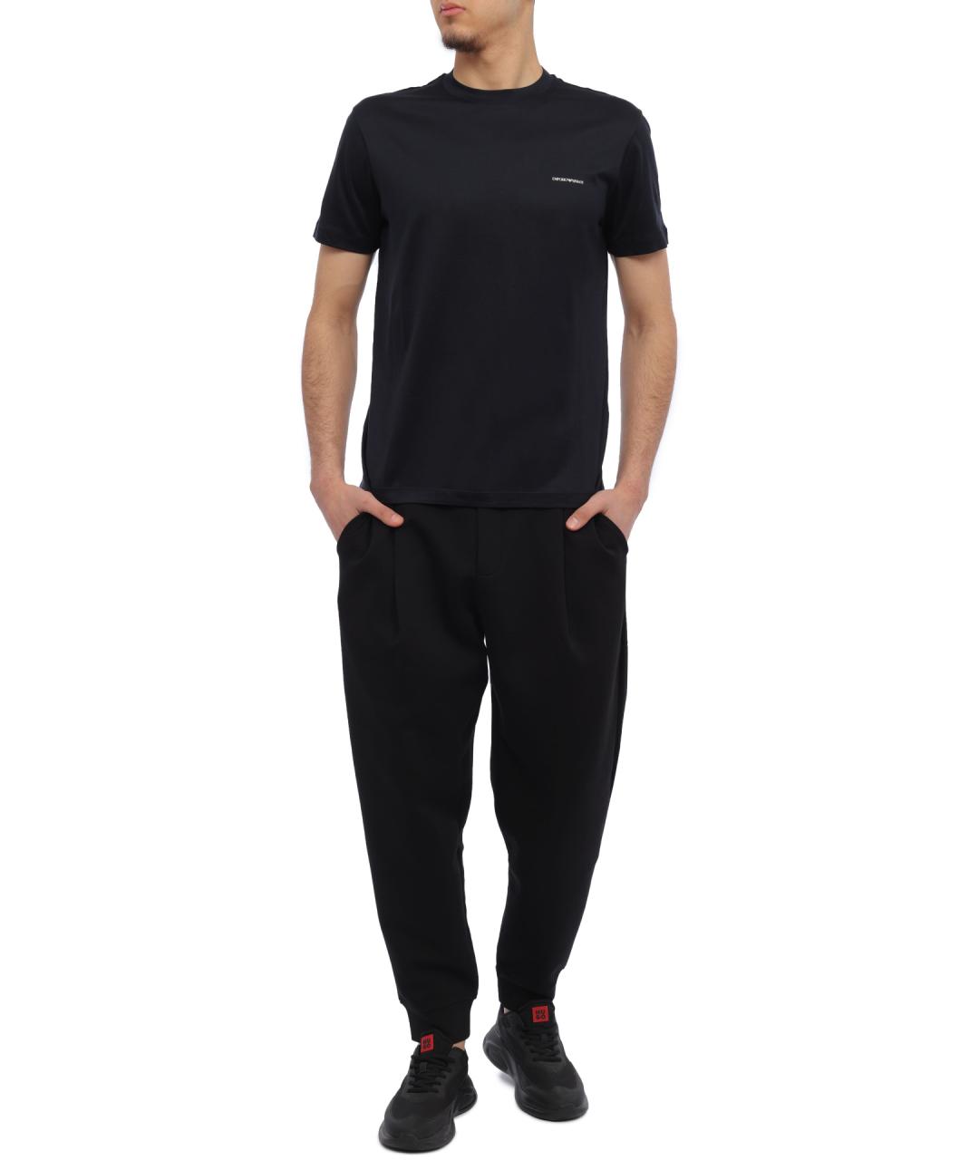 EMPORIO ARMANI Черные повседневные брюки, фото 2