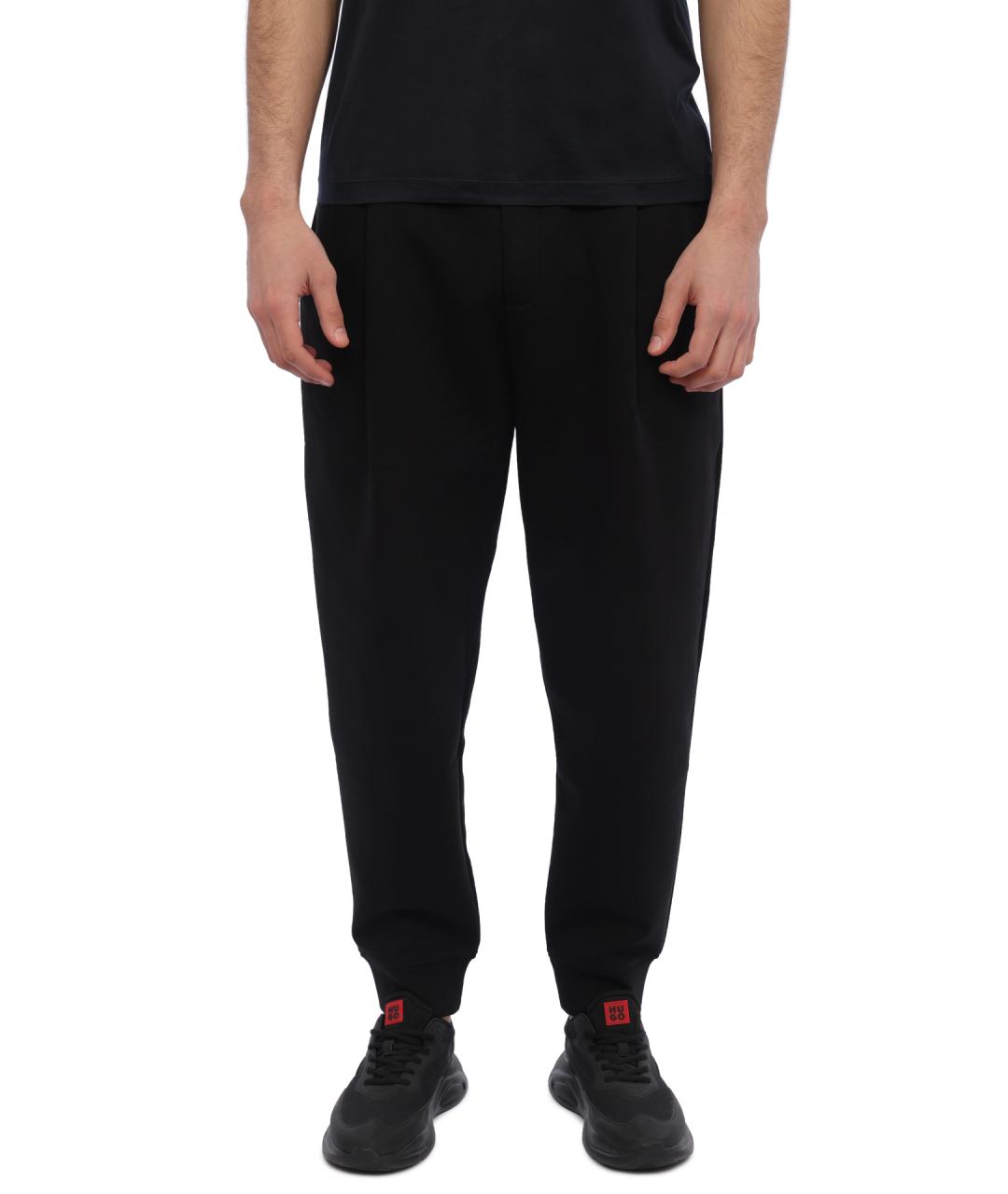 EMPORIO ARMANI Черные повседневные брюки, фото 1