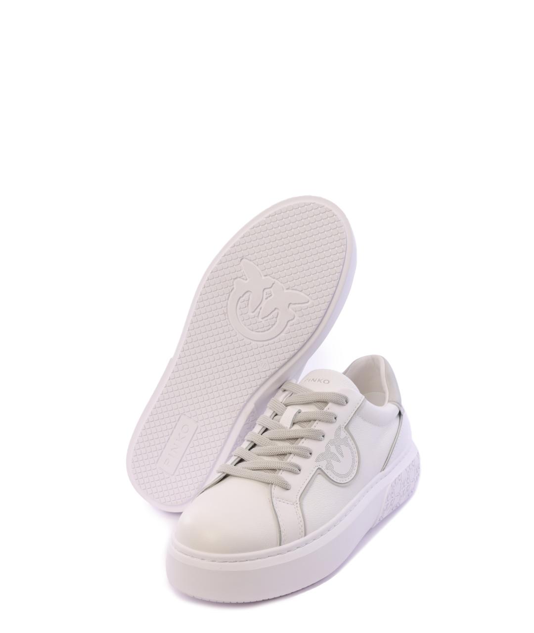PINKO Белые кроссовки, фото 4