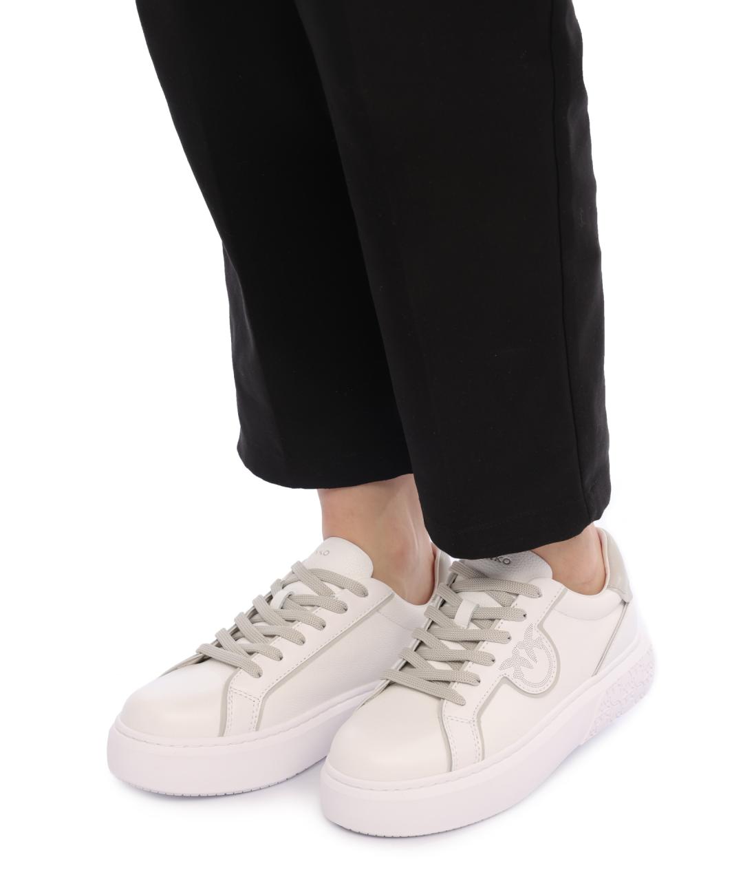 PINKO Белые кроссовки, фото 7