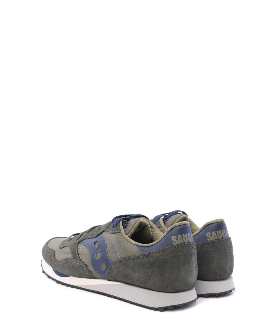 SAUCONY Хаки текстильные низкие кроссовки / кеды, фото 3