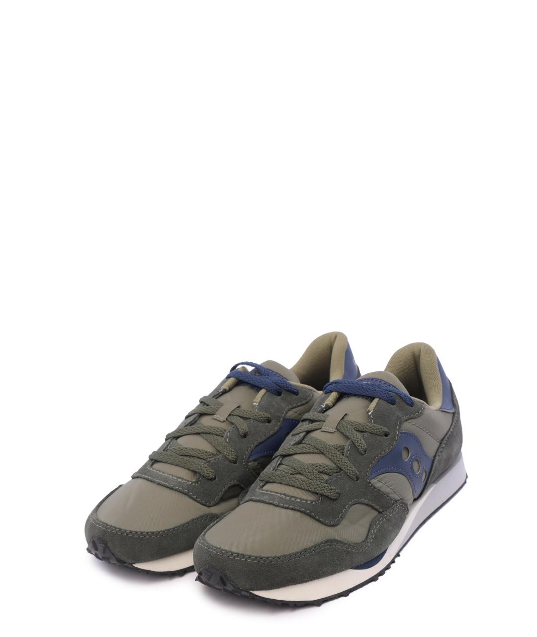 SAUCONY Хаки текстильные низкие кроссовки / кеды, фото 2