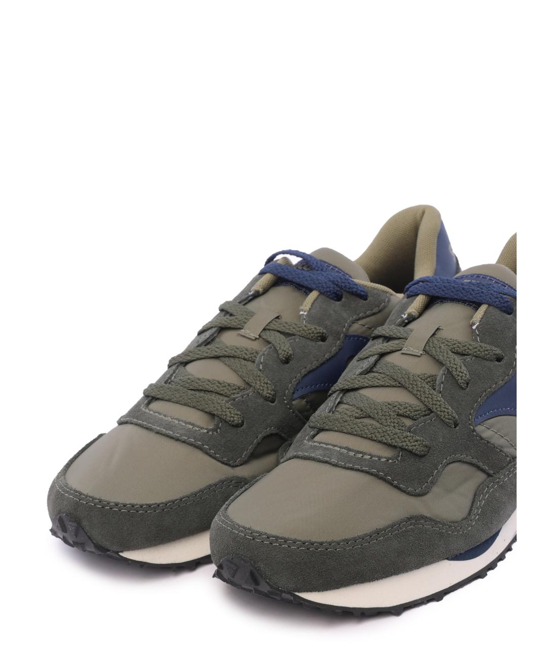 SAUCONY Хаки текстильные низкие кроссовки / кеды, фото 6