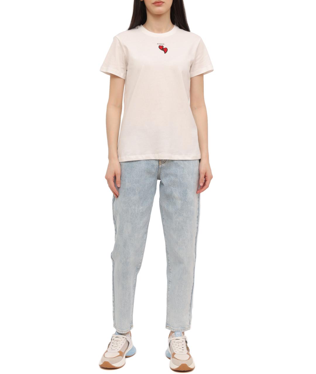 PINKO Синие прямые джинсы, фото 2