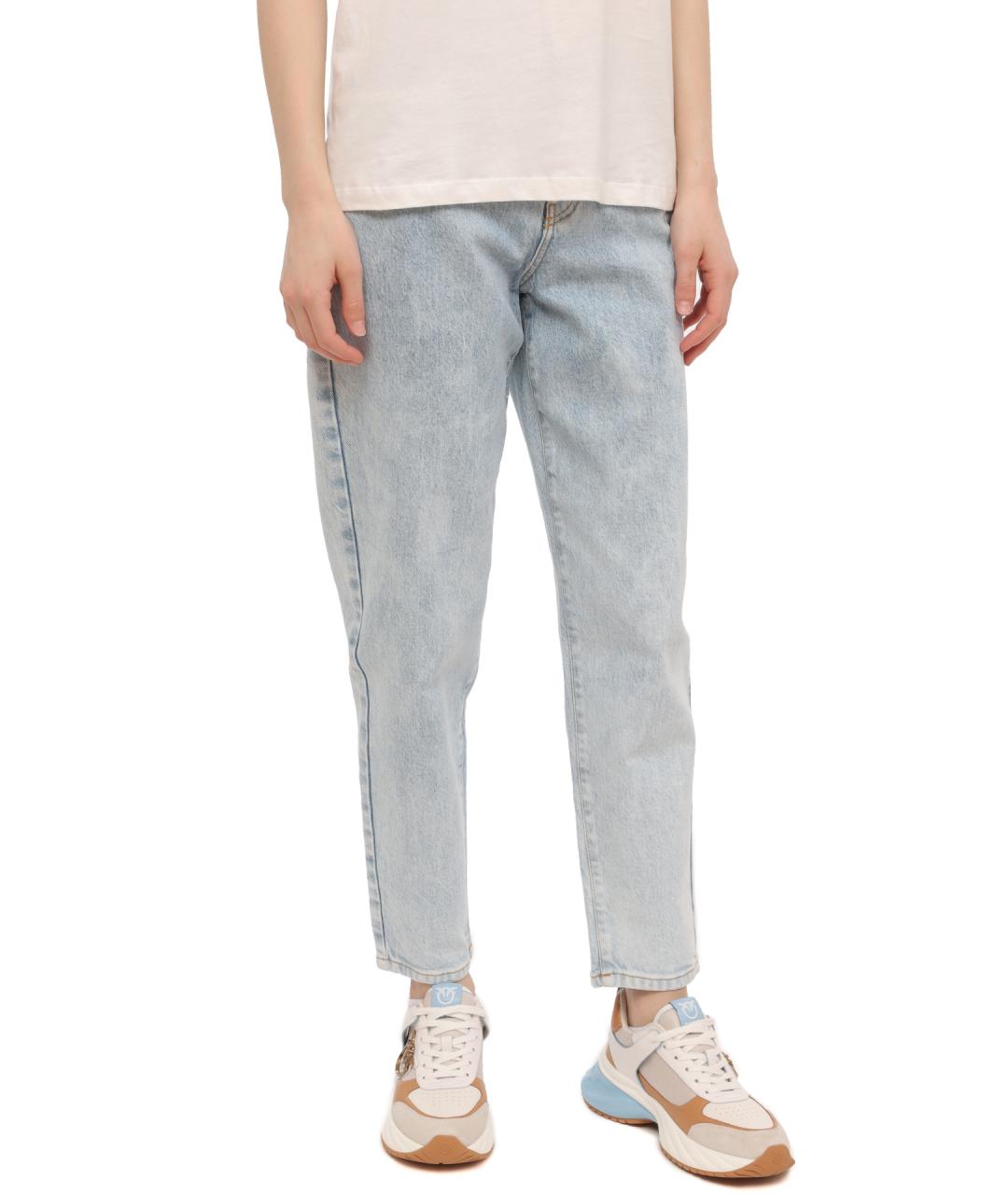 PINKO Синие прямые джинсы, фото 3