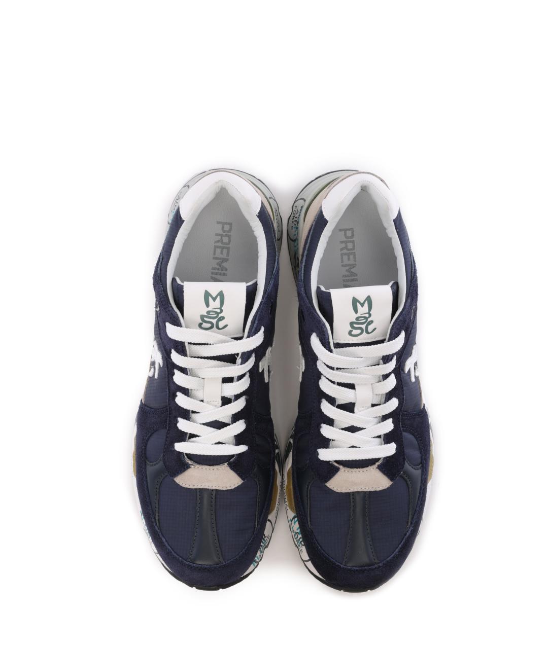 PREMIATA Темно-синие низкие кроссовки / кеды, фото 5