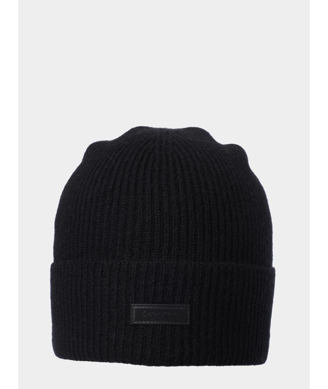 CALVIN KLEIN Черная кашемировая шапка, фото 2