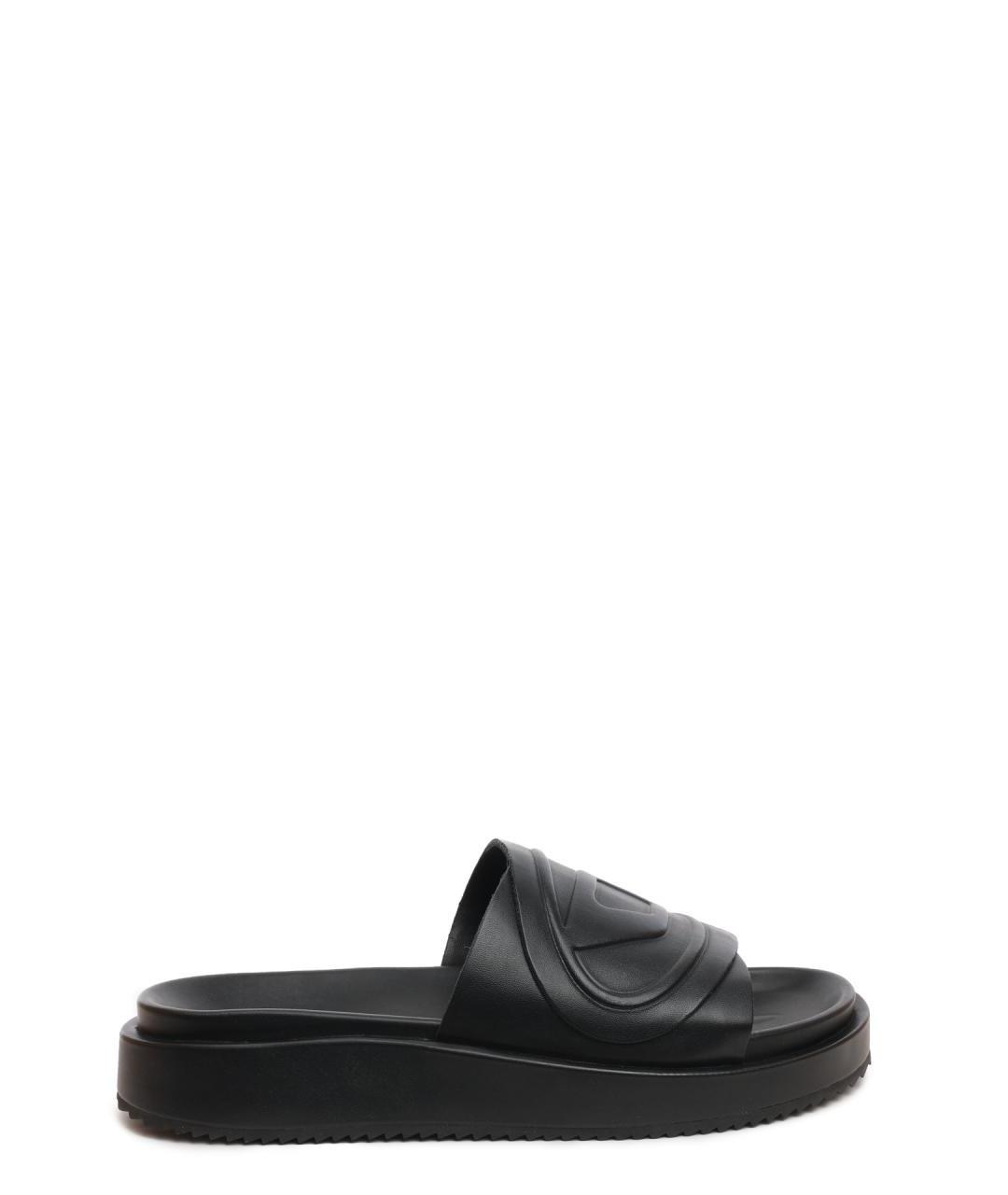 DIESEL Черные шлепанцы, фото 1