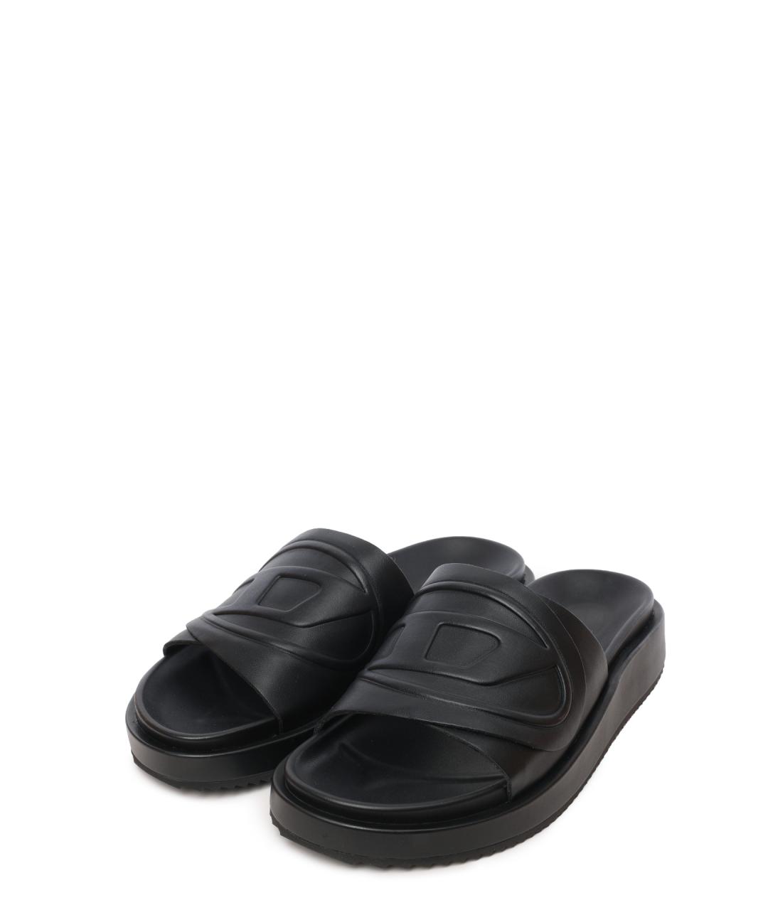 DIESEL Черные шлепанцы, фото 2