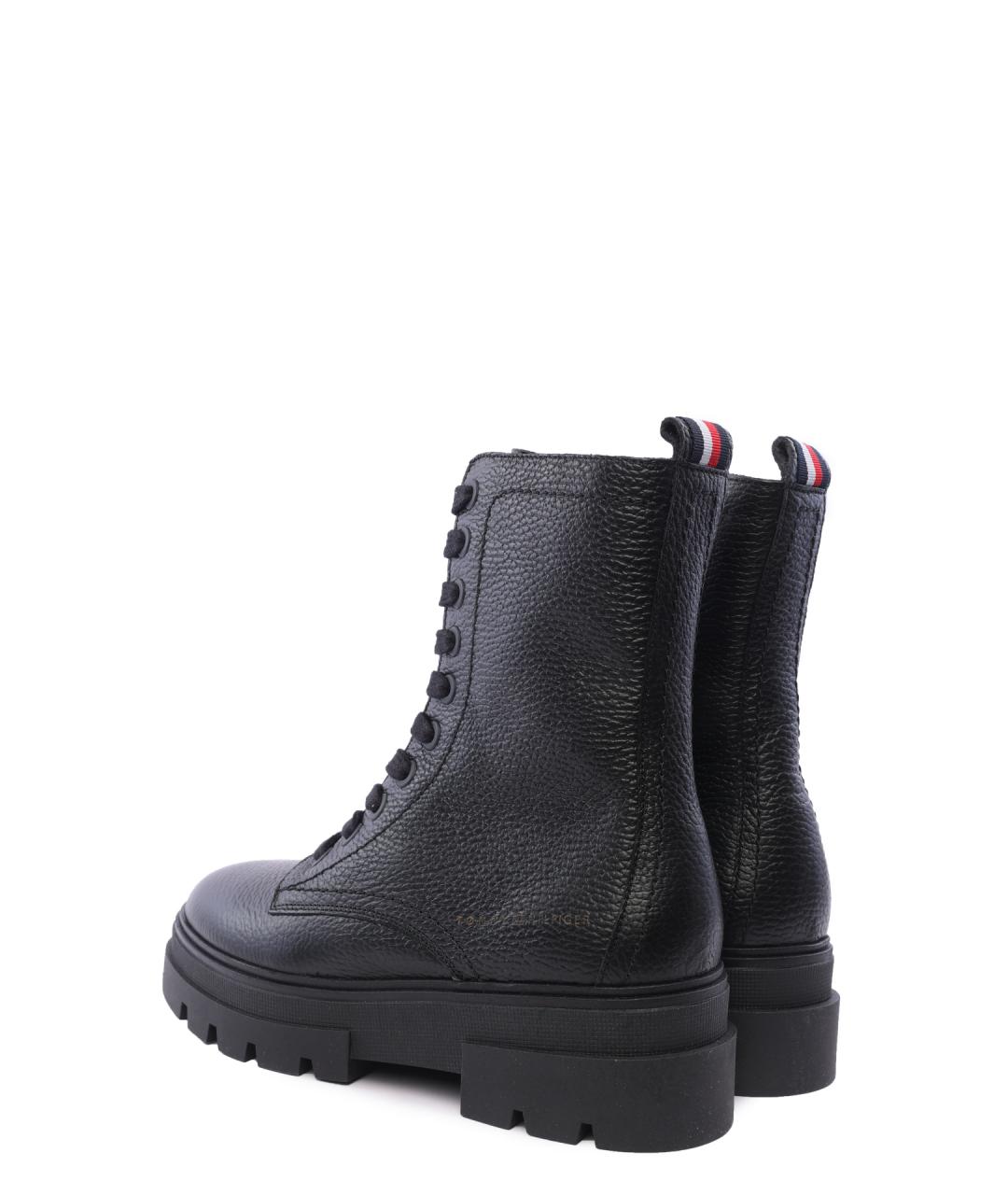 TOMMY HILFIGER Черные кожаные ботинки, фото 3