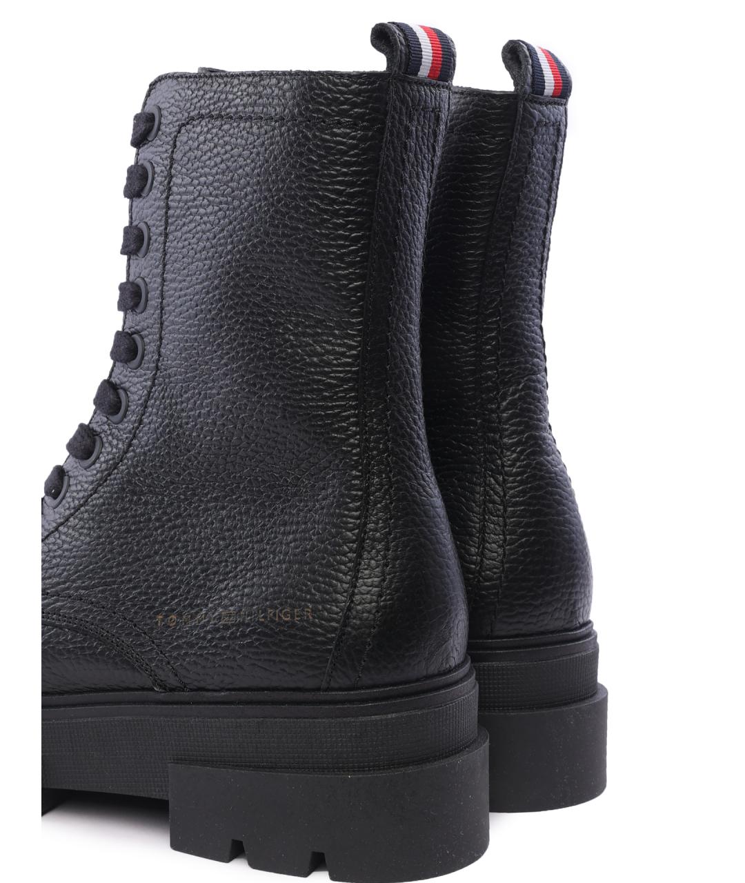 TOMMY HILFIGER Черные кожаные ботинки, фото 6