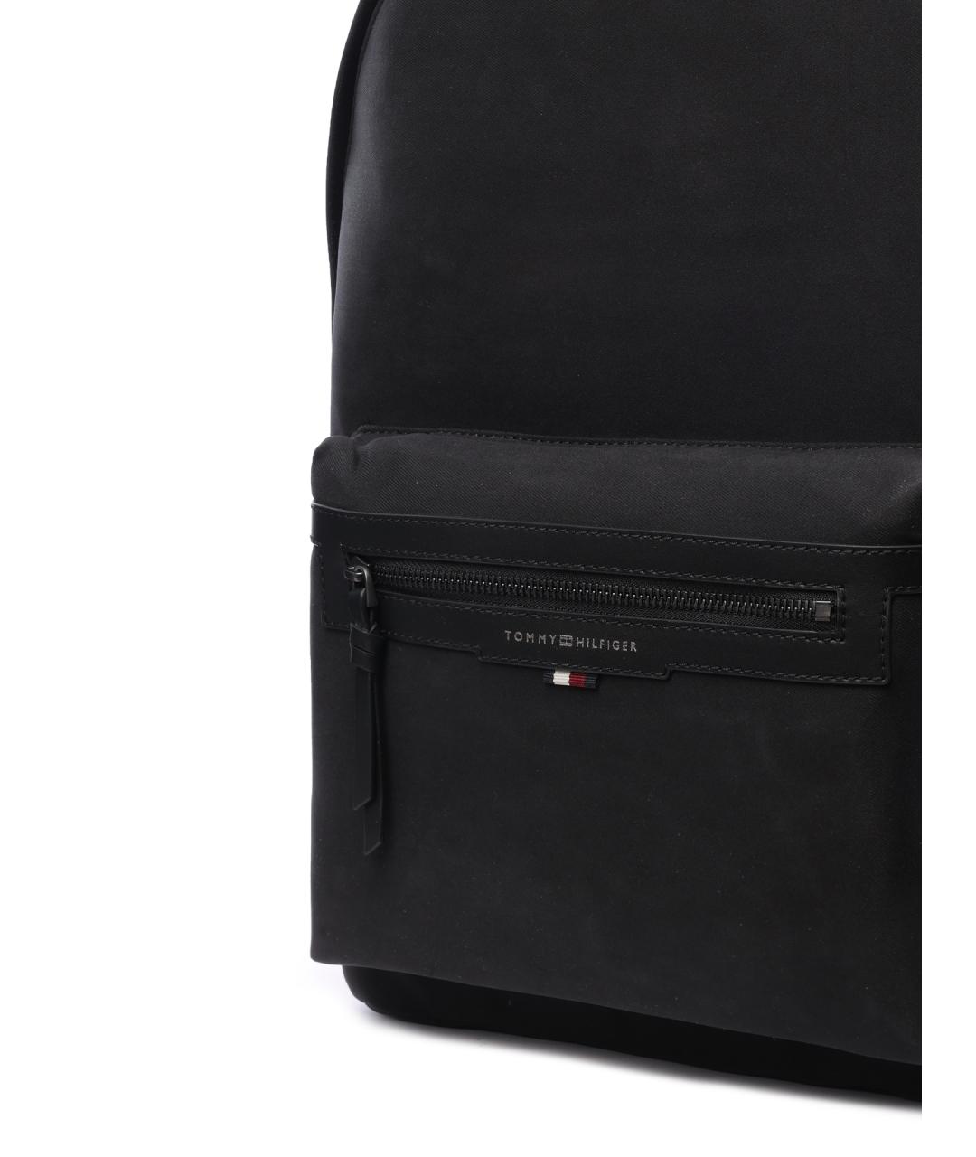 TOMMY HILFIGER Черный тканевый рюкзак, фото 4