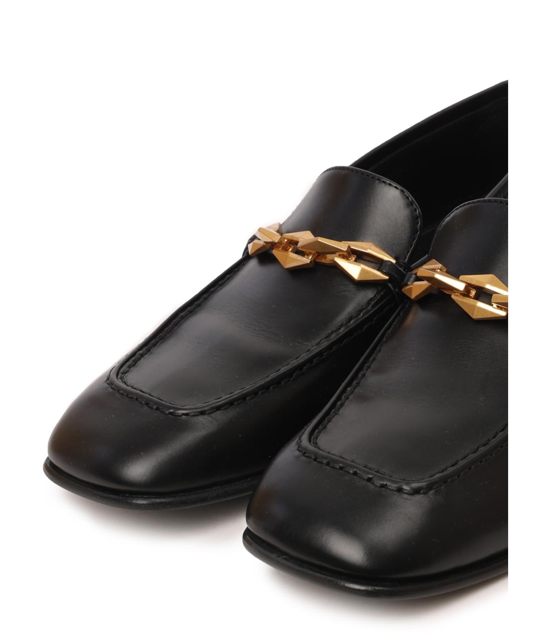 JIMMY CHOO Черные кожаные лоферы, фото 6