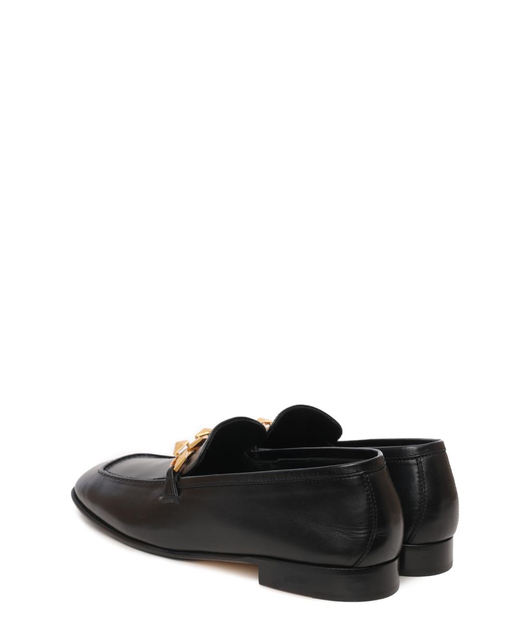 JIMMY CHOO Черные кожаные лоферы, фото 3